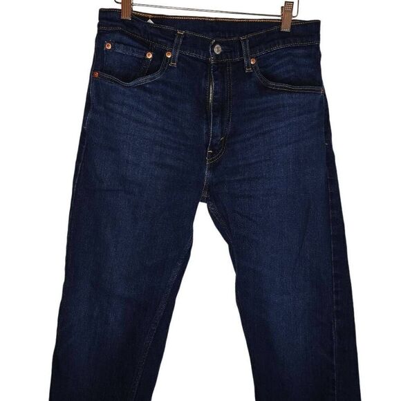 Levi's 505 Dark Wash Denim Jeans - Picture 1 of 6